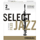 D'Addario Jazz Select filed Sopraansaxofoon Rieten